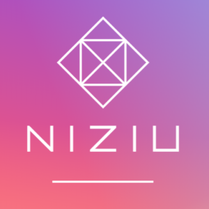 虹プロジェクトからデビューしたグローバルガールズグループNiziUの公式ロゴマーク
