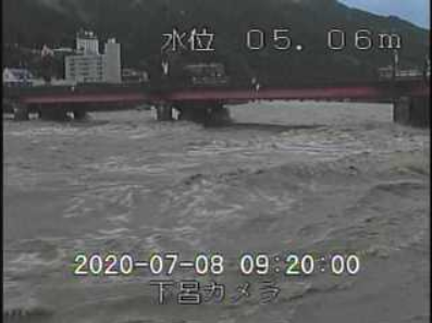 飛騨川下呂ライブカメラ映像の静止画