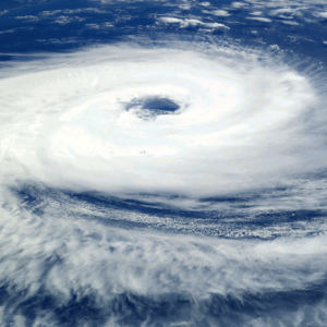 宇宙から見た台風
